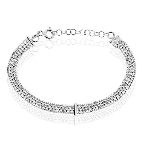 Bracelet Freja Argent Blanc - Bracelets chaînes Femme | Marc Orian