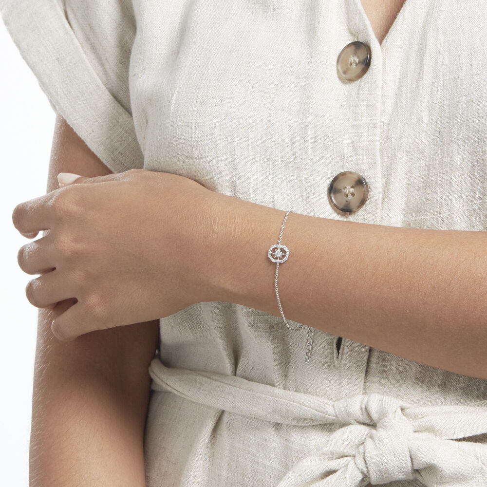 Bracelet Ray Argent Oxyde De Zirconium - Bracelets chaînes Femme | Marc Orian