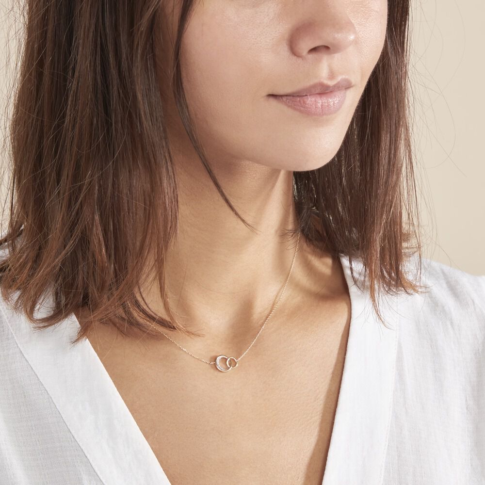 Collier Or Jaune Caelie Diamants - Colliers avec pierres Femme | Marc Orian