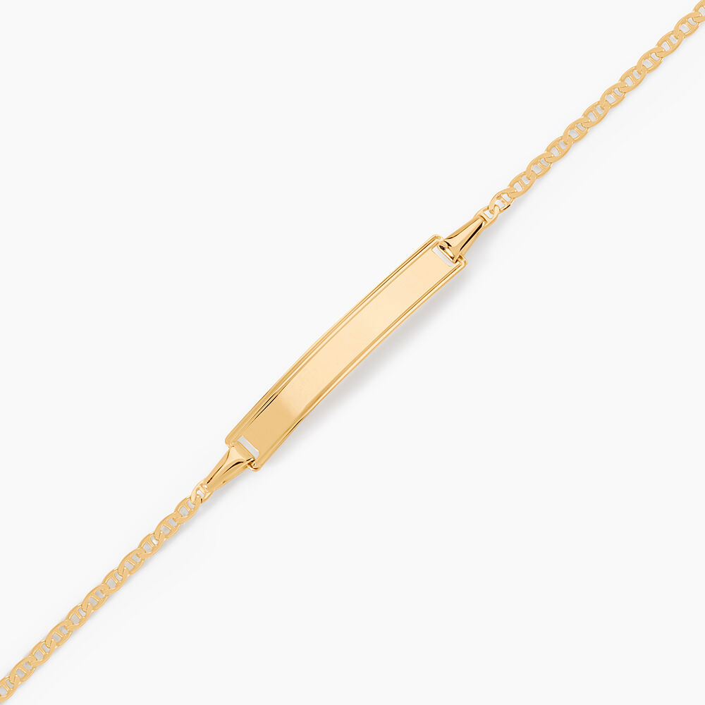 Bracelet Identit&eacute; Fanelia Maille Marine Or Jaune - Gourmettes Enfant | Marc Orian