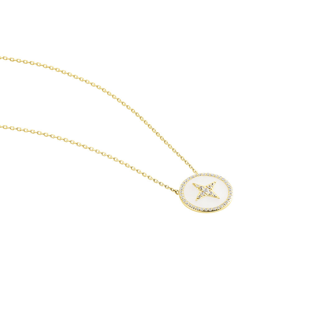 Collier Sweet Rosace Or Jaune Oxyde De Zirconium -  Femme | Marc Orian