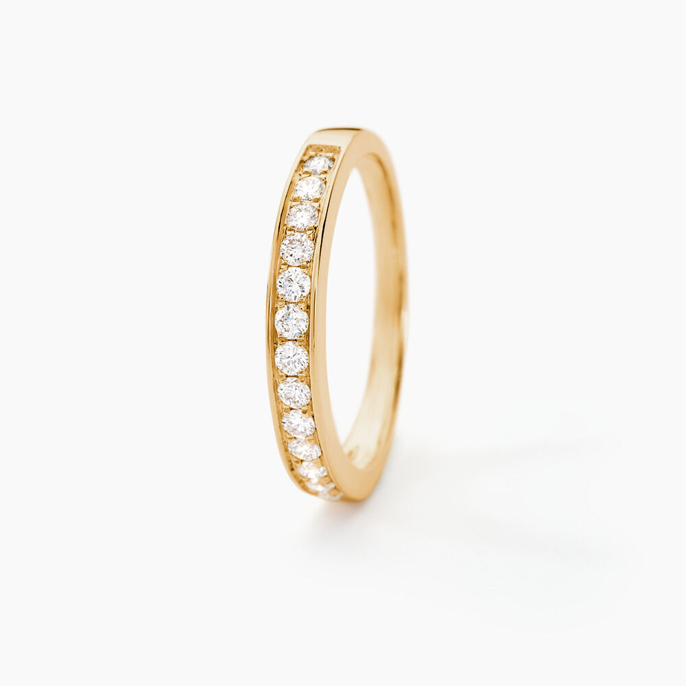 Alliance Rhea Or Jaune Diamant - Alliances avec pierres Femme | Marc Orian