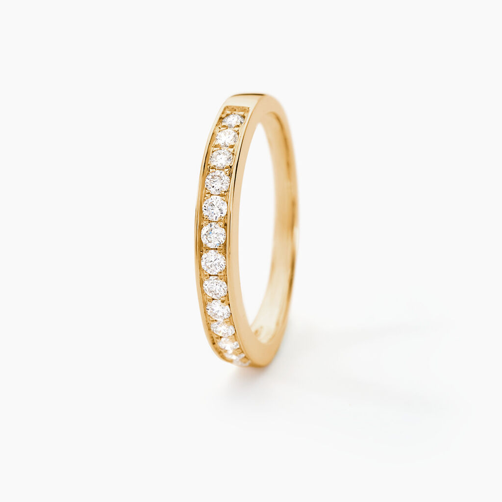 Alliance Rhea Or Jaune Diamant - Alliances avec pierres Femme | Marc Orian