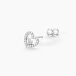 Boucles D'oreilles Puces Rizlene Argent Blanc Oxyde De Zirconium - Puces Femme | Marc Orian