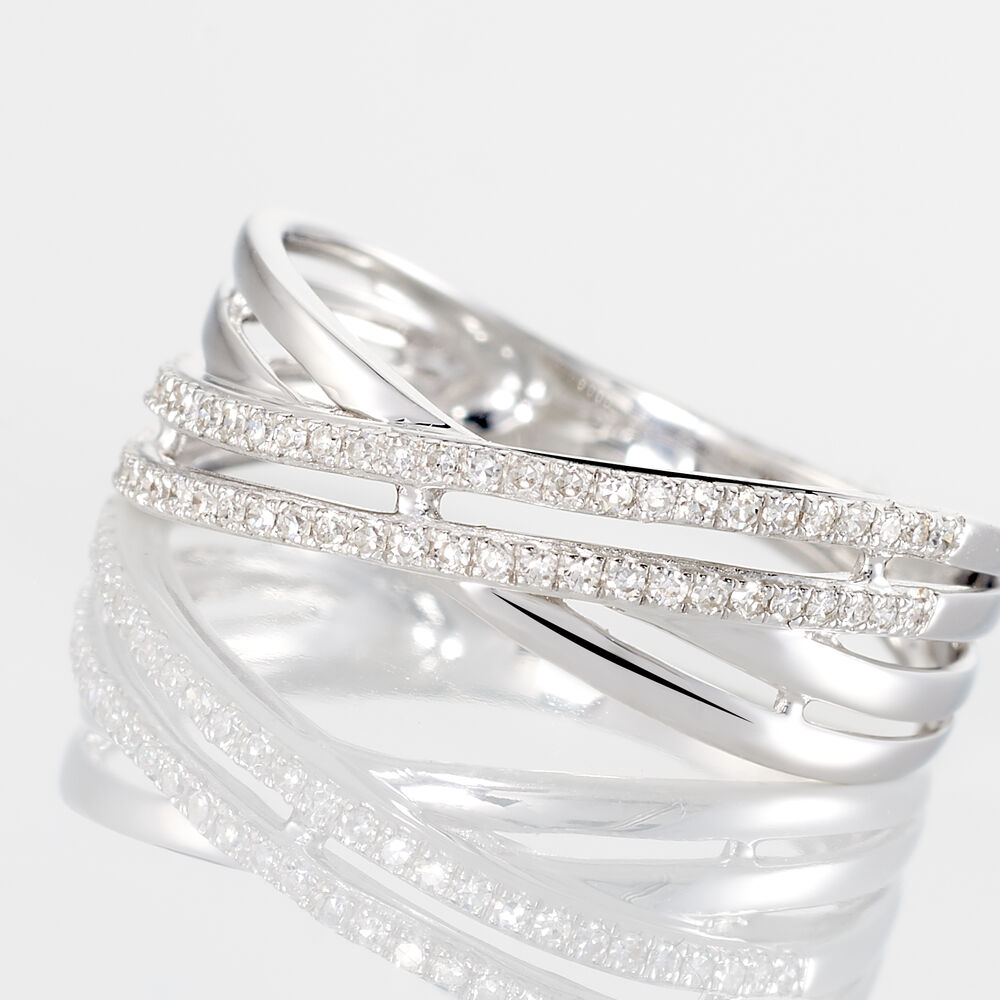Bague Julianne Or Blanc Diamant Divers - Bagues pierres précieuses Femme | Marc Orian