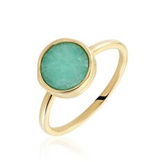 Bague Plaqué Or Neassa Amazonite - Bague fantaisie Femme | Marc Orian