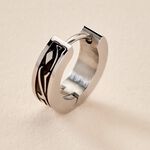 Cr&eacute;ole Unitaire Altan Acier Blanc - Piercings d'oreilles Homme | Marc Orian