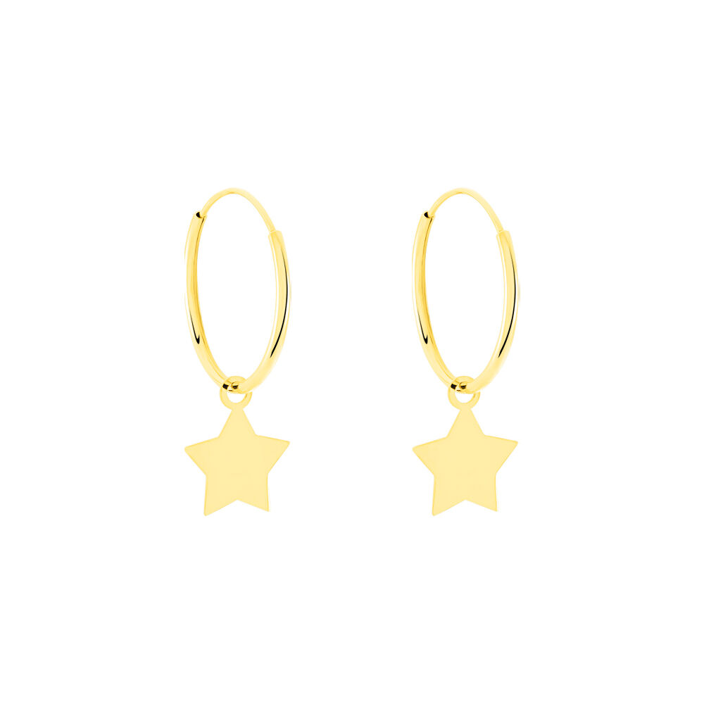 Cr&eacute;oles Belita Or Jaune - Boucles d'oreilles pampille Femme | Marc Orian