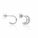 Boucles D'oreilles Puces Forrest Argent Rhodié Oxyde De Zirconium - Puces Femme | Marc Orian