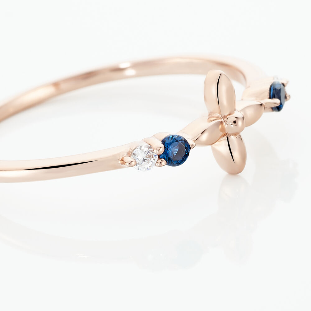 Bague Esia Argent Rose Oxyde De Zirconium - Bagues avec pierre Femme | Marc Orian