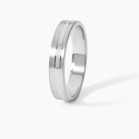 Alliance Tristan Argent Blanc - Alliances duo Homme | Marc Orian