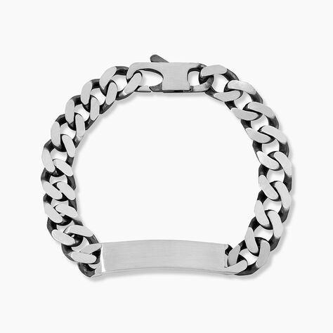 Bracelet Identit&eacute; Casper Argent Gris - Gourmettes Homme | Marc Orian