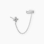 Bijou D'oreille Unitaire Argent Blanc Heh Oxydes De Zirconium - Piercings d'oreilles Femme | Marc Orian