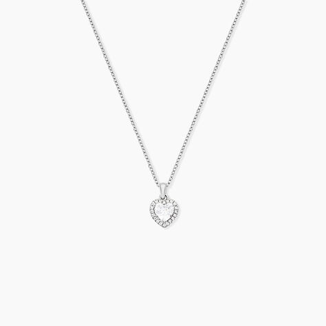 Collier Ana-paula Argent Blanc Oxyde De Zirconium - Colliers solitaires Femme | Marc Orian