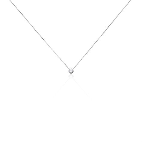 Collier Germinie Argent Blanc Oxyde De Zirconium - Colliers solitaires Femme | Marc Orian