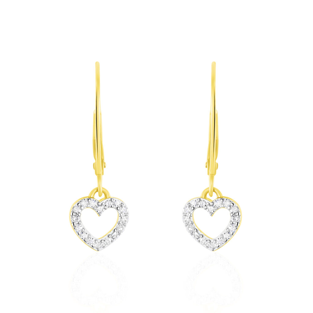 Boucles D'oreilles Pendantes Ursa Or Jaune Diamant - Boucles d'oreilles pierres précieuses Femme | Marc Orian