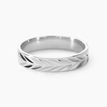 Alliance Epi Ruban Plat Or Blanc - Alliances duo Unisex | Marc Orian