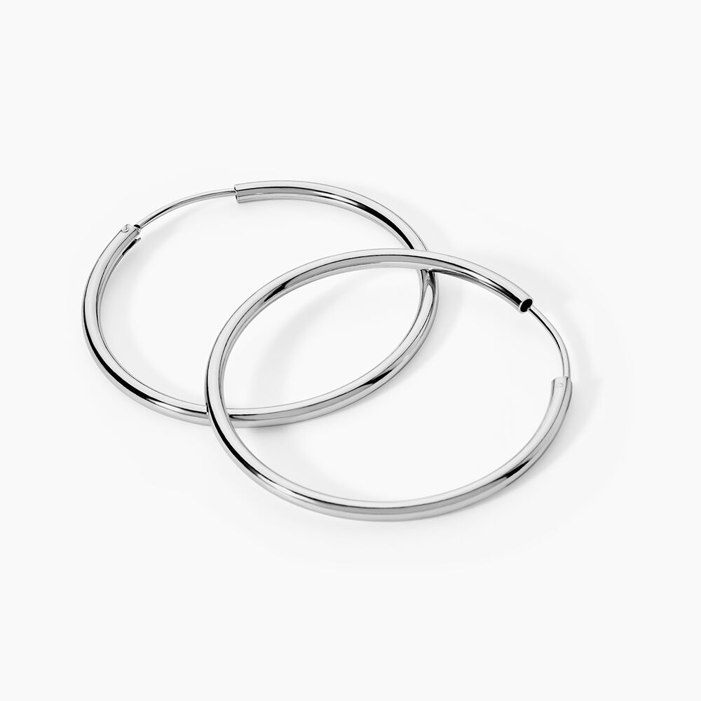 Cr&eacute;oles Argent Blanc Olympia - Cr&eacute;oles Femme | Marc Orian