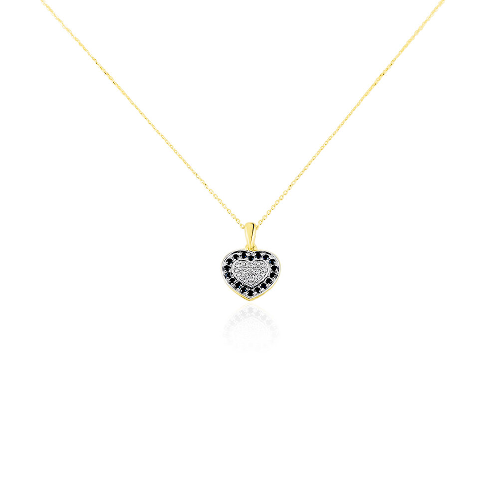 Collier Or Jaune Mair Saphirs Diamants - Colliers avec pierres Femme | Marc Orian