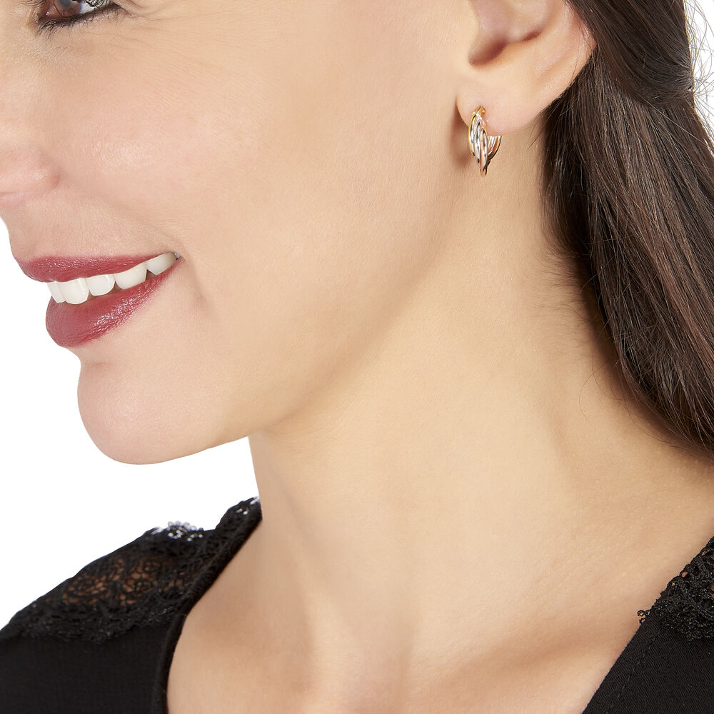 Créoles Tanya Or Tricolore - Créoles Femme | Marc Orian