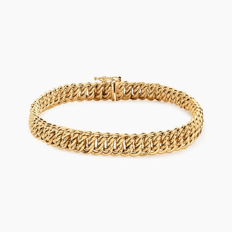 Bracelet Jimmy Maille Americaine Or Jaune - Bracelets mailles Femme | Marc Orian