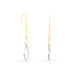 Boucles D'oreilles Pendantes Benedicte Or Bicolore - Pendantes Femme | Marc Orian