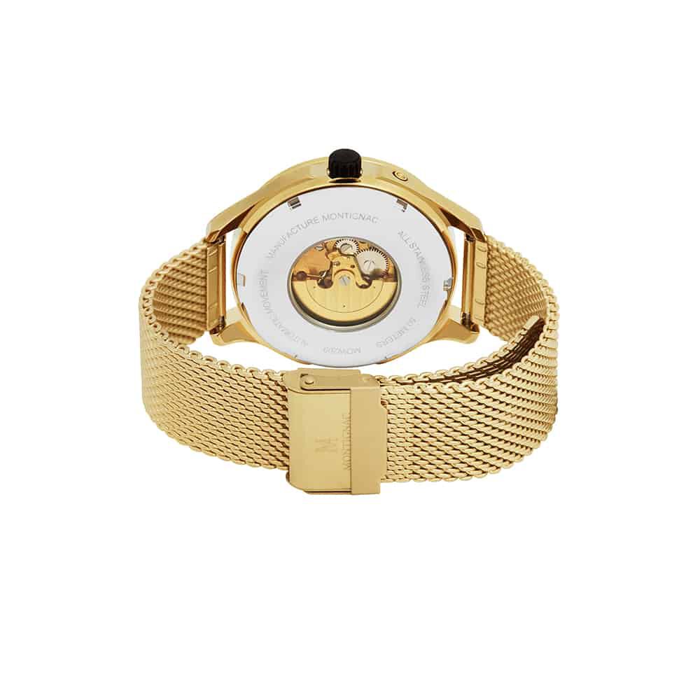 Montre Montignac Round Automatique Noir - Montres automatiques Homme | Marc Orian