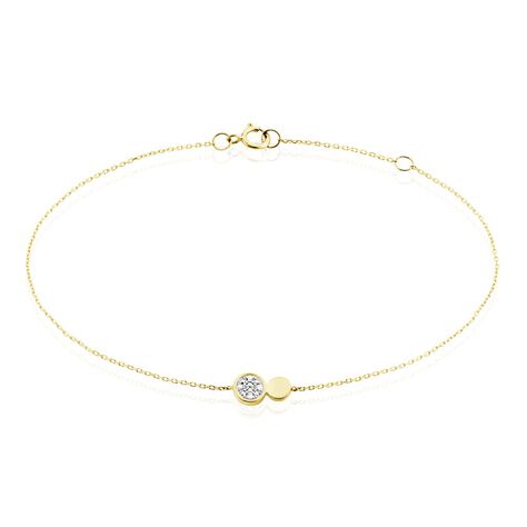 Bracelet Or Jaune Abijah Diamants - Bracelets Medailles Femme | Marc Orian