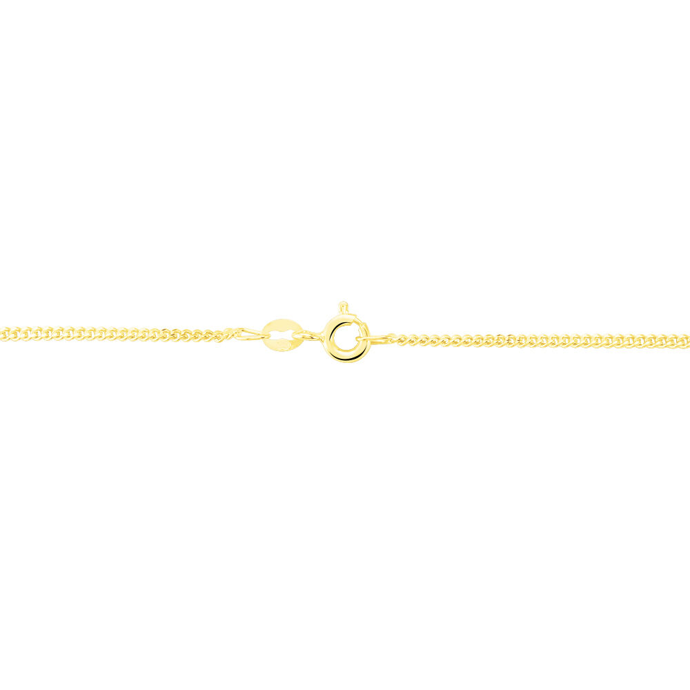 Chaîne Ixia Maille Gourmette Diamantee Or Jaune - Chaines Famille | Marc Orian