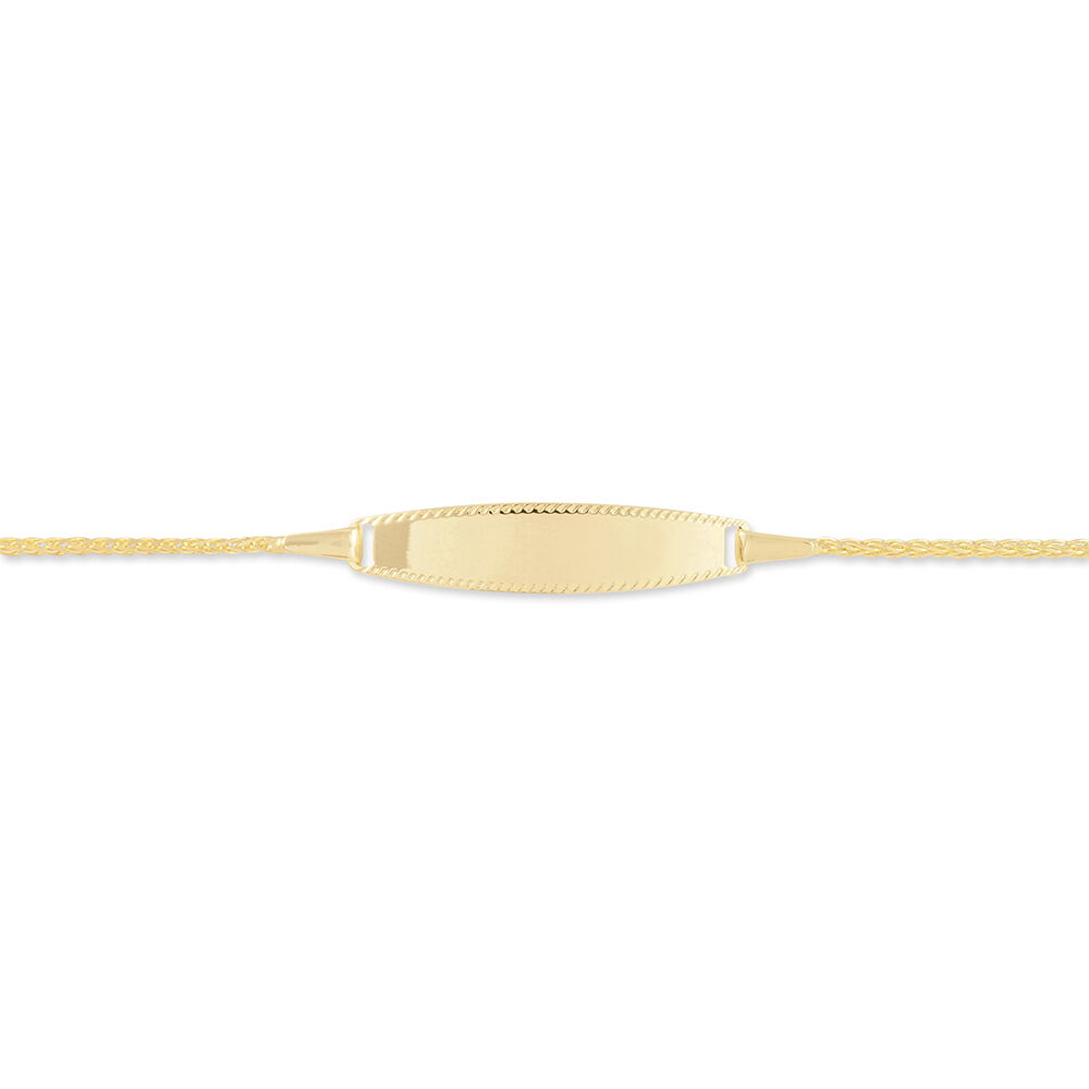 Bracelet Identité Euriel Maille Palmier Or Jaune - Gourmettes Enfant | Marc Orian