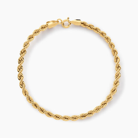 Bracelet Jerry Maille Corde Or Jaune - Bracelets mailles Femme | Marc Orian