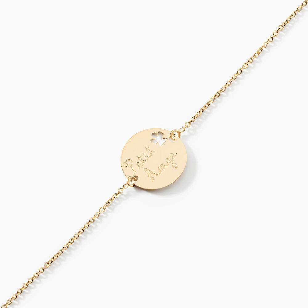 Bracelet Benedicte Message Or Jaune - Bracelets Medailles Enfant | Marc Orian