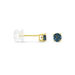 Boucles D'oreilles Puces Elea Or Jaune Topaze Bleu London - Puces Femme | Marc Orian