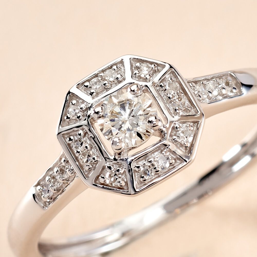 Bague Transmission Or Blanc Diamant - Solitaires Femme | Marc Orian