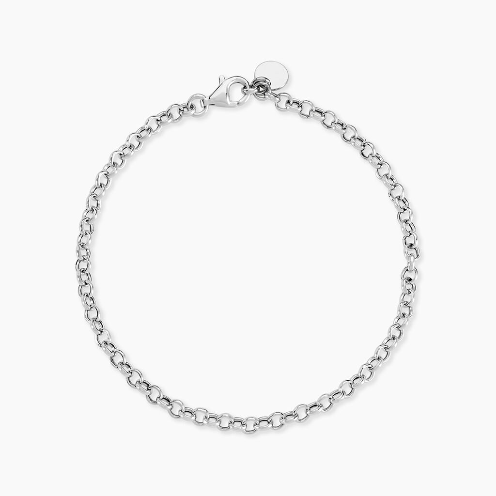 Bracelet Carola Maille Jaseron Argent Blanc - Bracelets mailles Femme | Marc Orian
