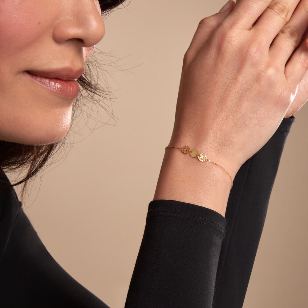 Bracelet Délicatesse Or Jaune - Bracelets Medailles Femme | Marc Orian