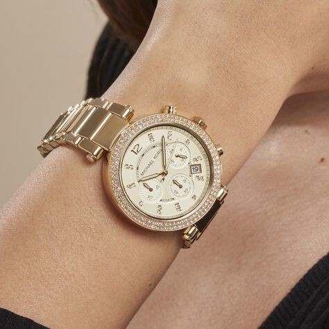 Montre Michael Kors Parker Champagne - Montres Femme | Marc Orian