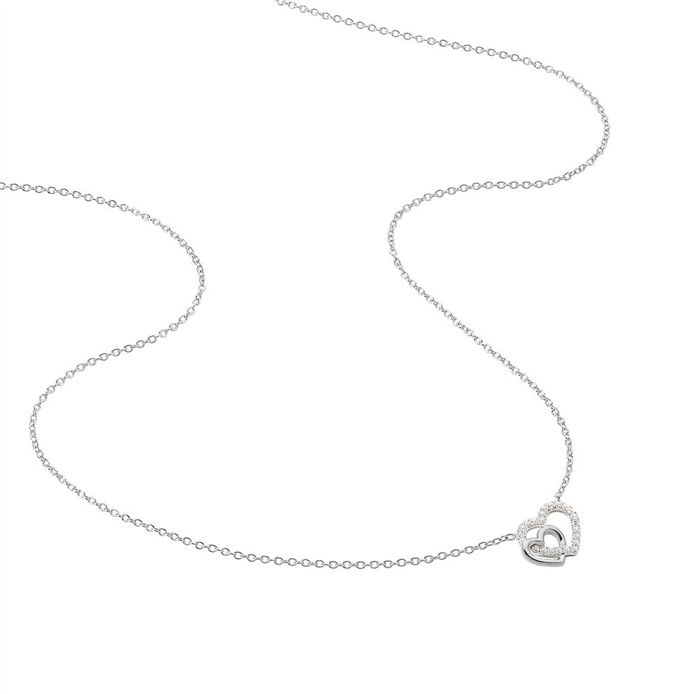 Collier Donatiane Argent Blanc Oxyde De Zirconium - Colliers avec pierres Femme | Marc Orian