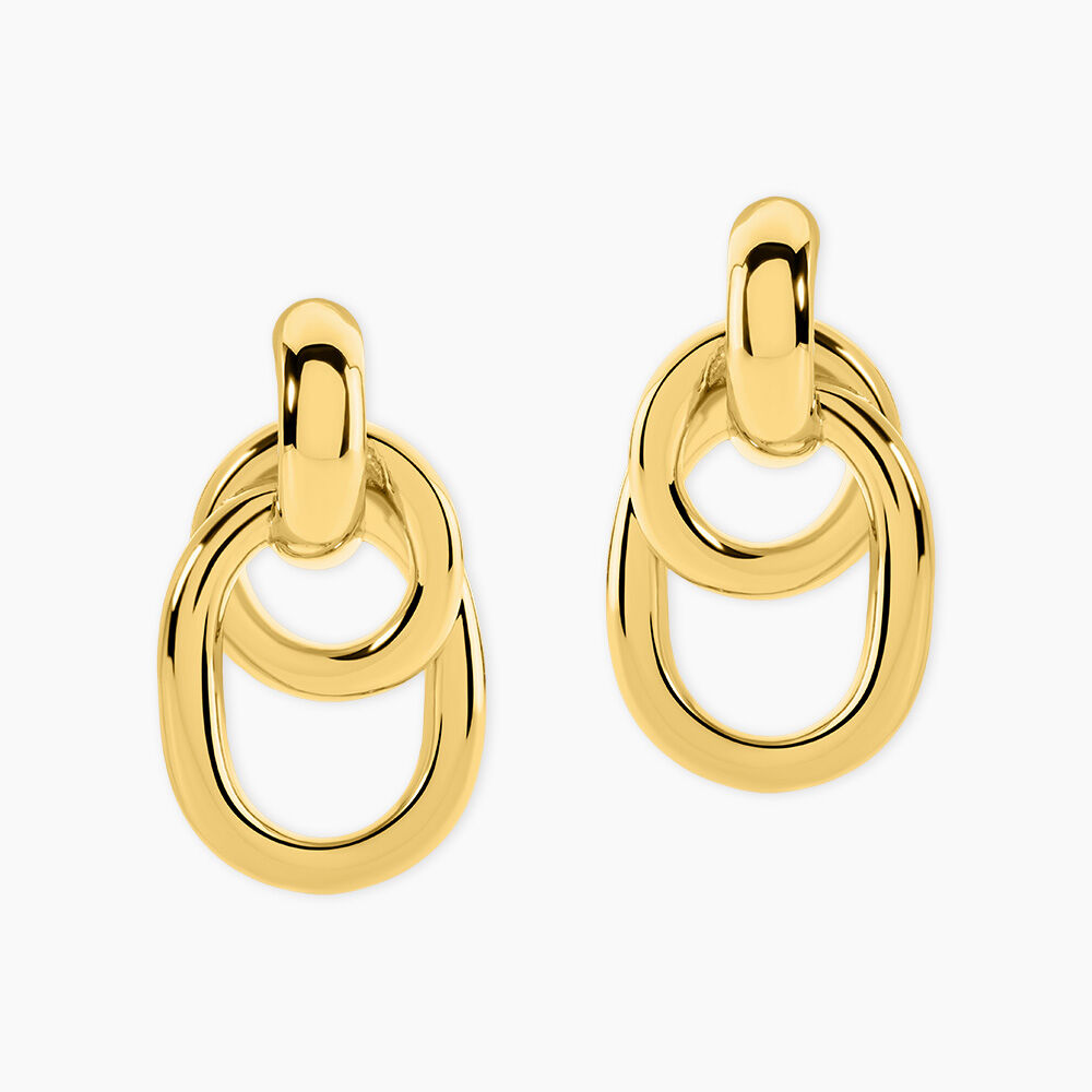 Boucles D'Oreilles Puces Annie Acier Jaune - Puces Femme | Marc Orian
