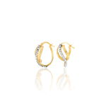 Cr&eacute;oles Mitica Or Jaune Strass - Cr&eacute;oles Femme | Marc Orian