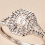 Bague Transmission Or Blanc Diamant - Solitaires Femme | Marc Orian