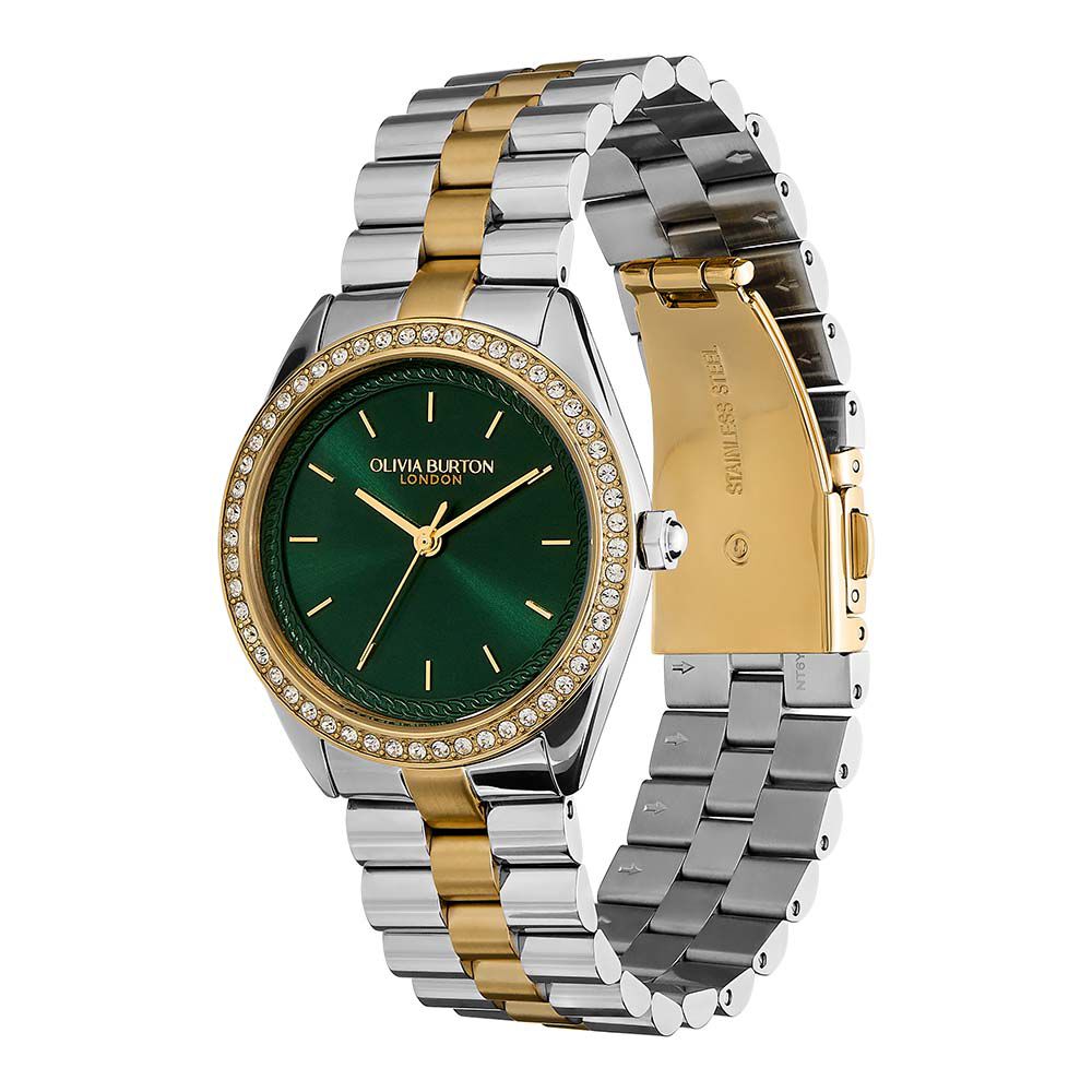 Montre Olivia Burton Bejewelled Vert - Montres &eacute;tanches Femme | Marc Orian