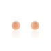 Boucles D'oreilles Puces Fidelia Boule Sablee Or Rose - Puces Femme | Marc Orian