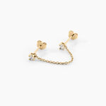 Bijou D'oreille Unitaire Pendante Plaqu&eacute; Or Jaune Dofi Oxyde - Piercings d'oreilles Femme | Marc Orian