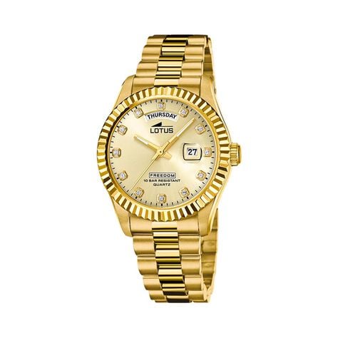 Montre Lotus Freedom Collection Doré - Montres classiques Homme | Marc Orian