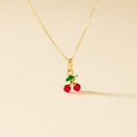 Collier Cherry Cerise Or Jaune - Colliers avec pierres Enfant | Marc Orian