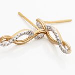 Boucles D'oreilles Puces Or Jaune Abisai Diamants - Puces Femme | Marc Orian