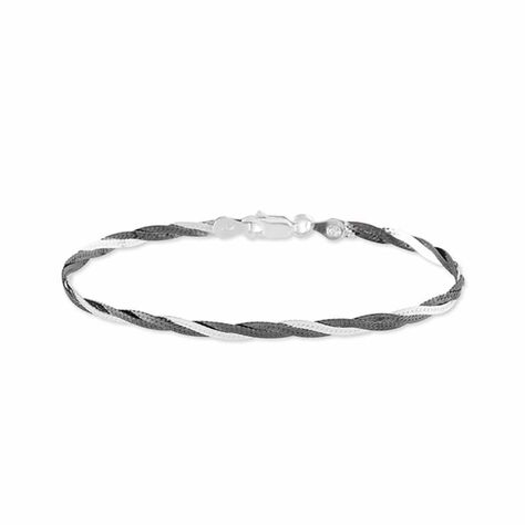 Bracelet Ehud Argent Bicolore - Bracelets mailles Femme | Marc Orian