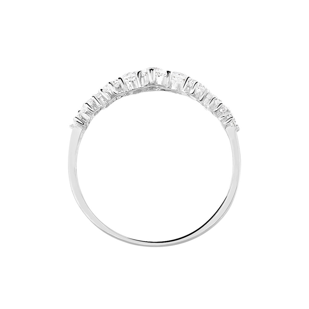 Bague Tokyo Or Blanc Oxyde De Zirconium - Bagues Femme | Marc Orian