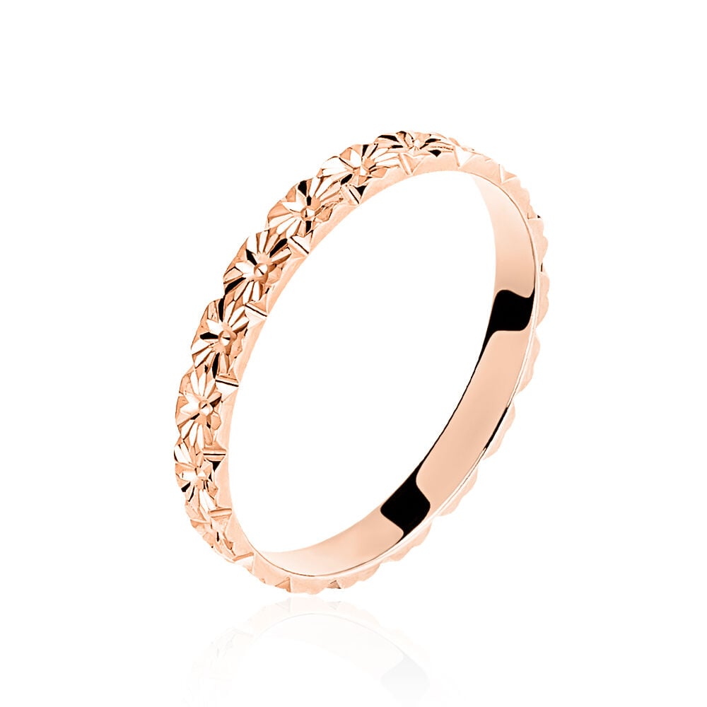Alliance Fleur Or Rose - Alliances duo Unisex | Marc Orian